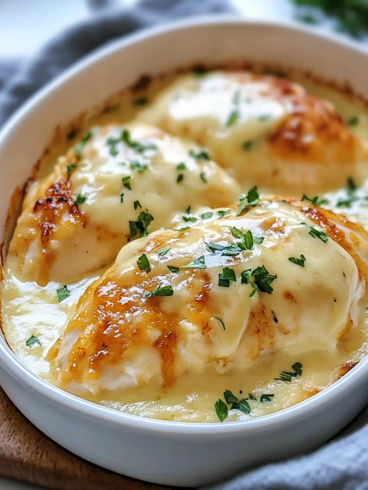 Smothered Cheesy Sour Cream Chicken