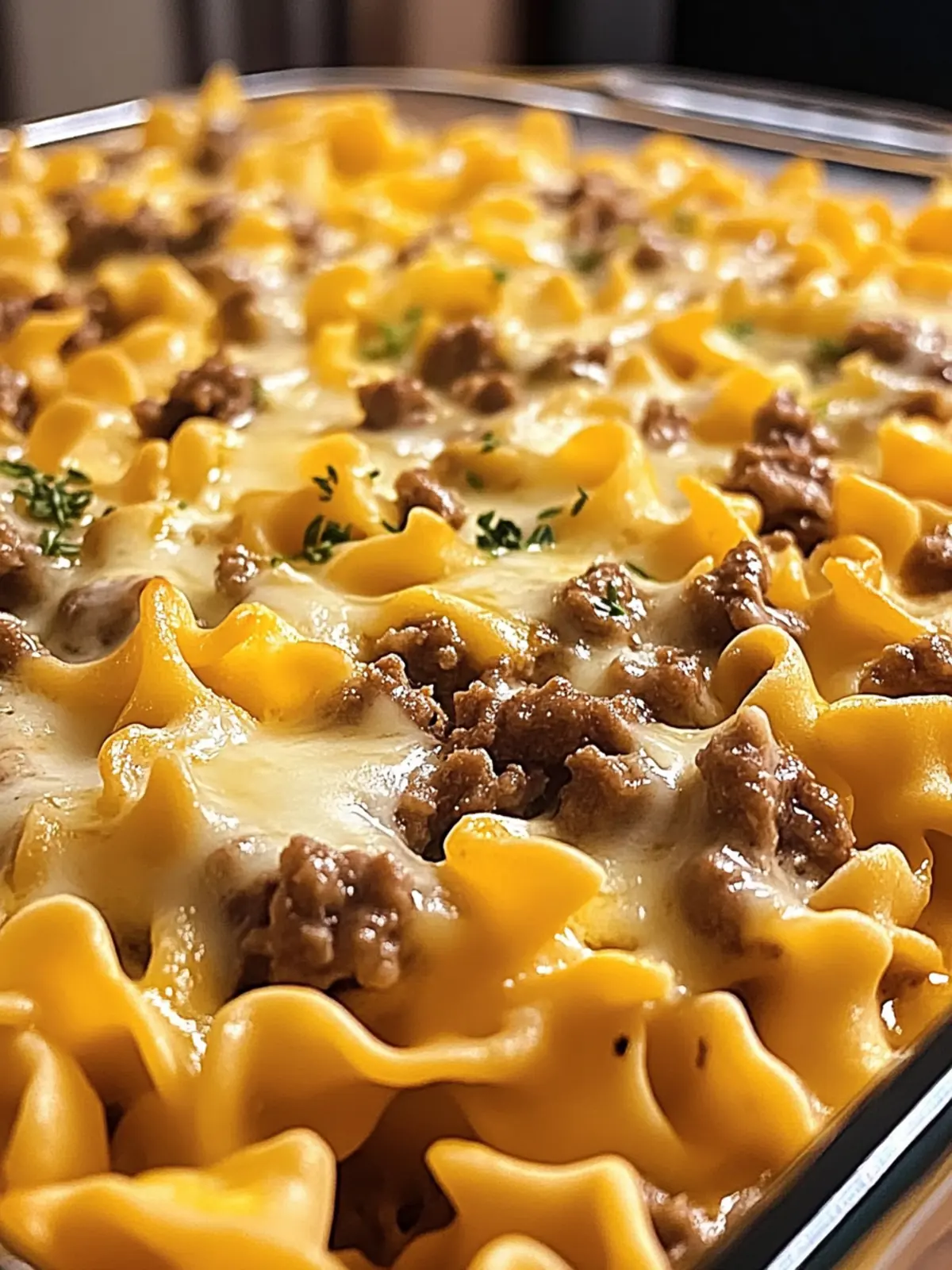 Creamy Sour Cream Beef Noodle Bake