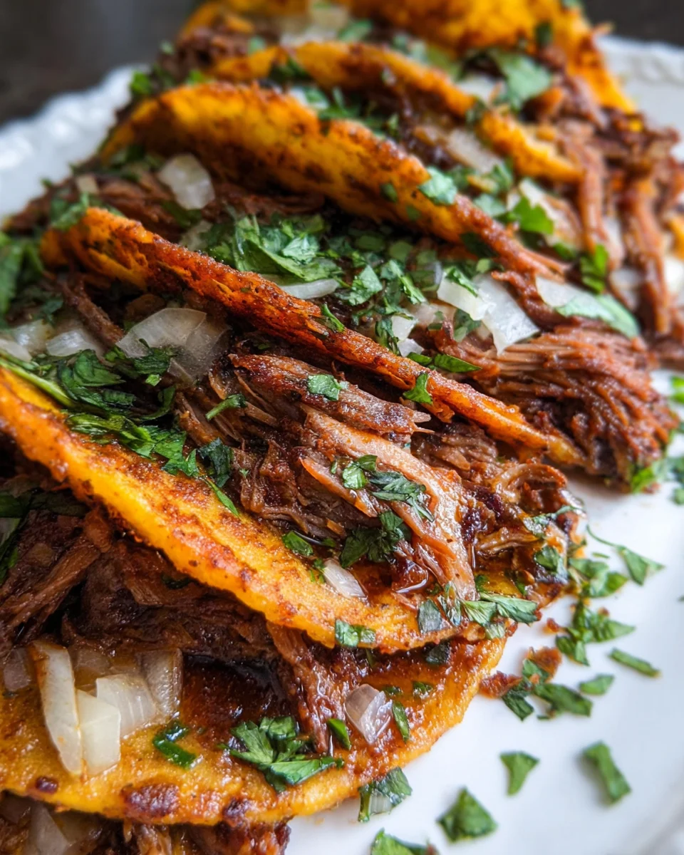 Slow-Cooker Beef Birria Tacos with Consomé