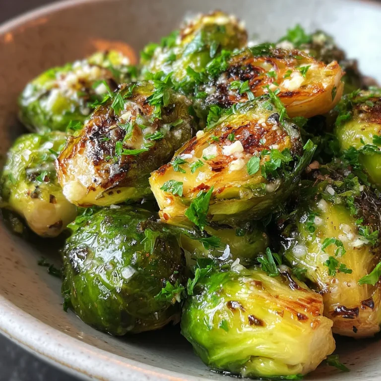 Crispy Garlic Butter Roasted Brussels Sprouts