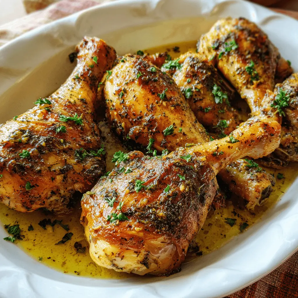 Easy Crockpot Chicken Legs (Savory Garlic and Herb Drumsticks)