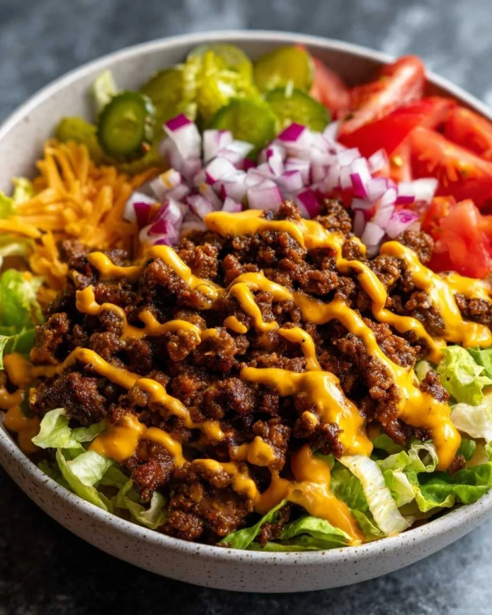 Easy Low-Carb Cheeseburger Bowl (Better Than Takeout)