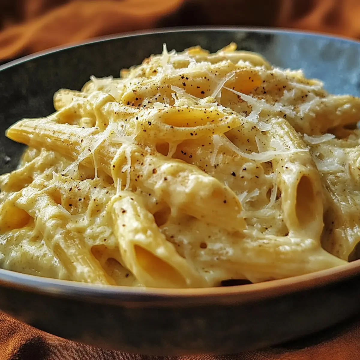 Creamy Italian Three Cheese Pasta