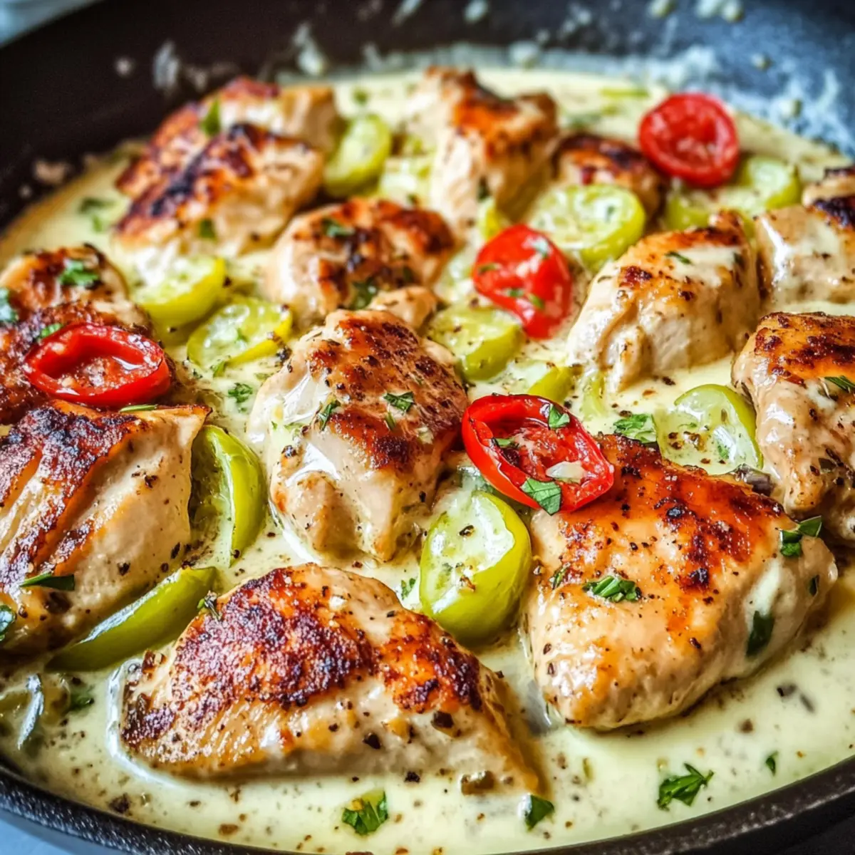 Pepperoncini Chicken Skillet