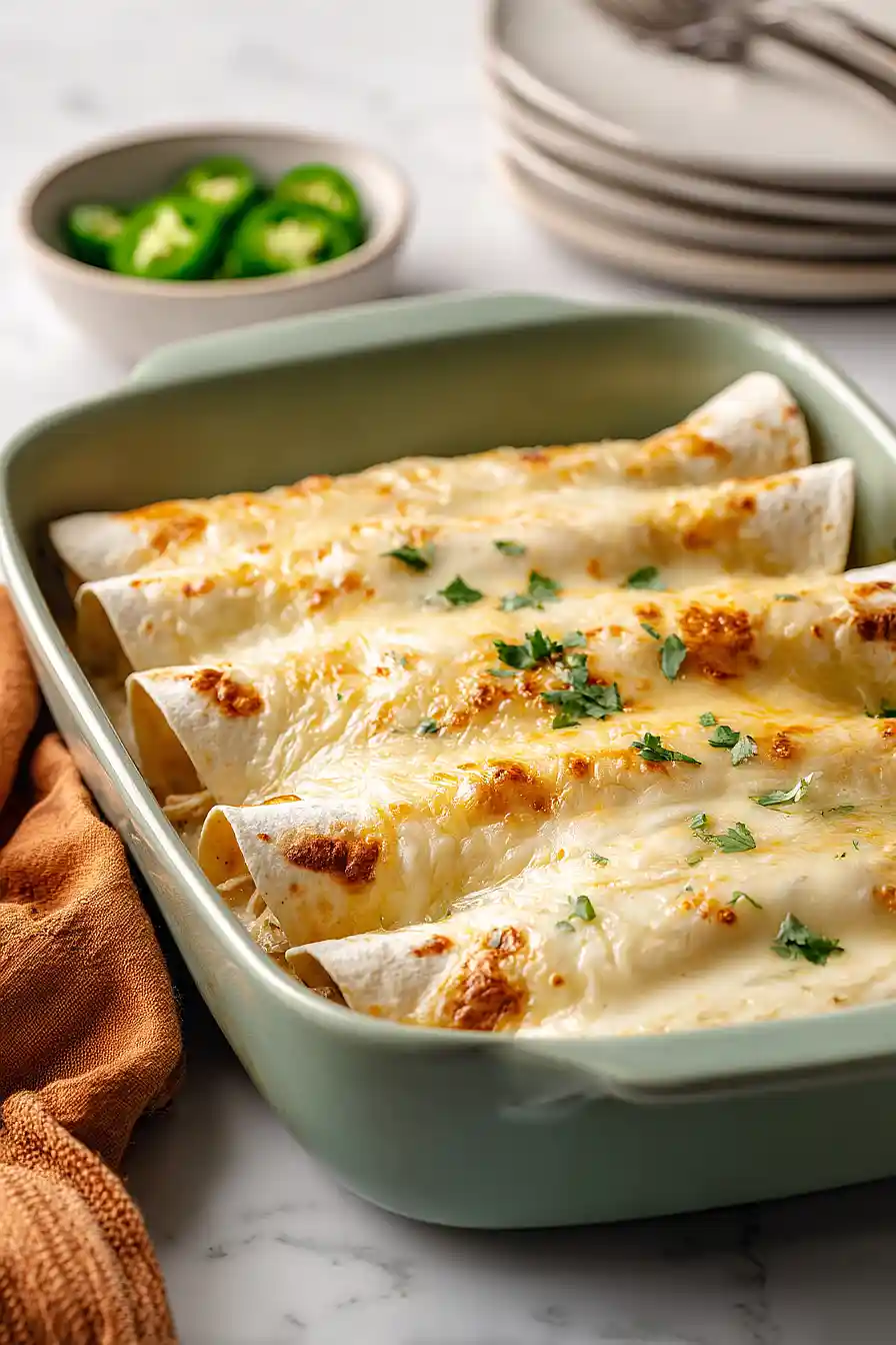 White Chicken Enchiladas