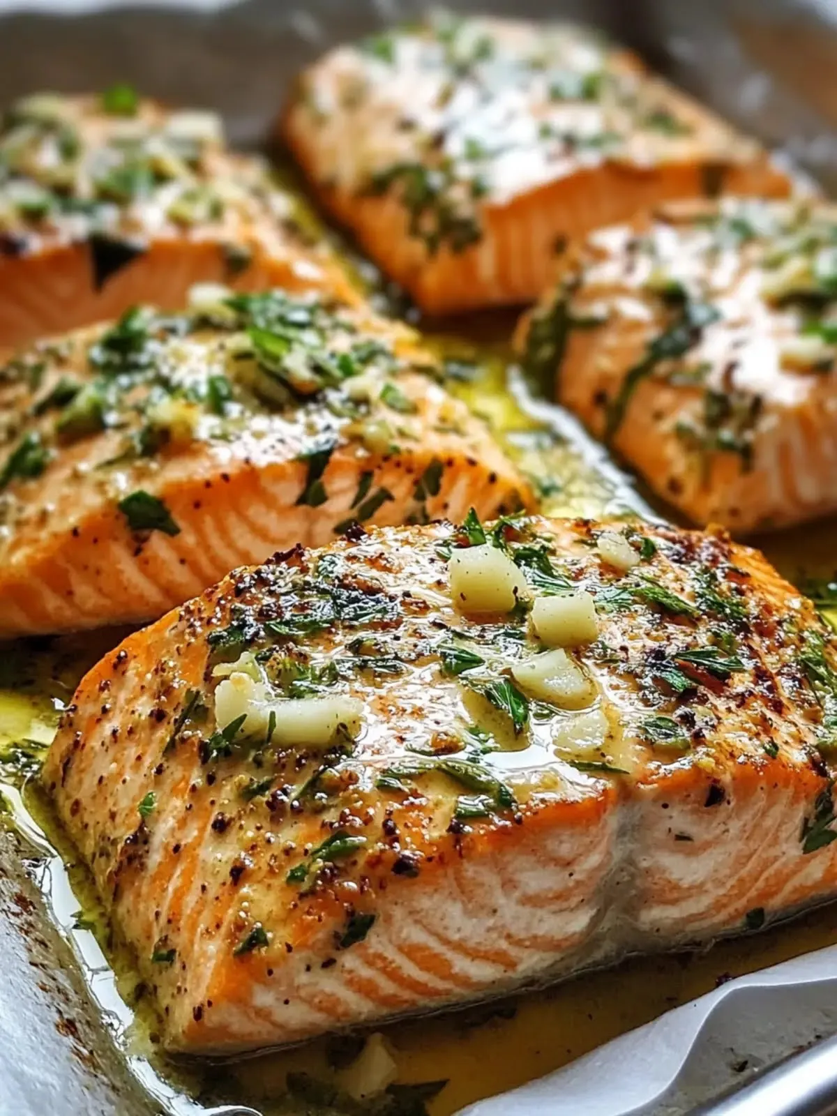Easy Garlic Butter Baked Salmon Recipe