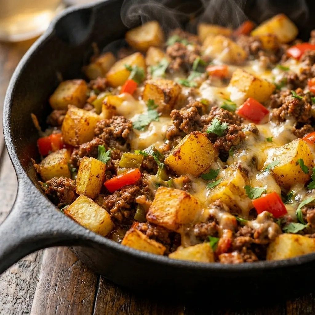 Easy Mexican Ground Beef Skillet with Potatoes for Family Dinners