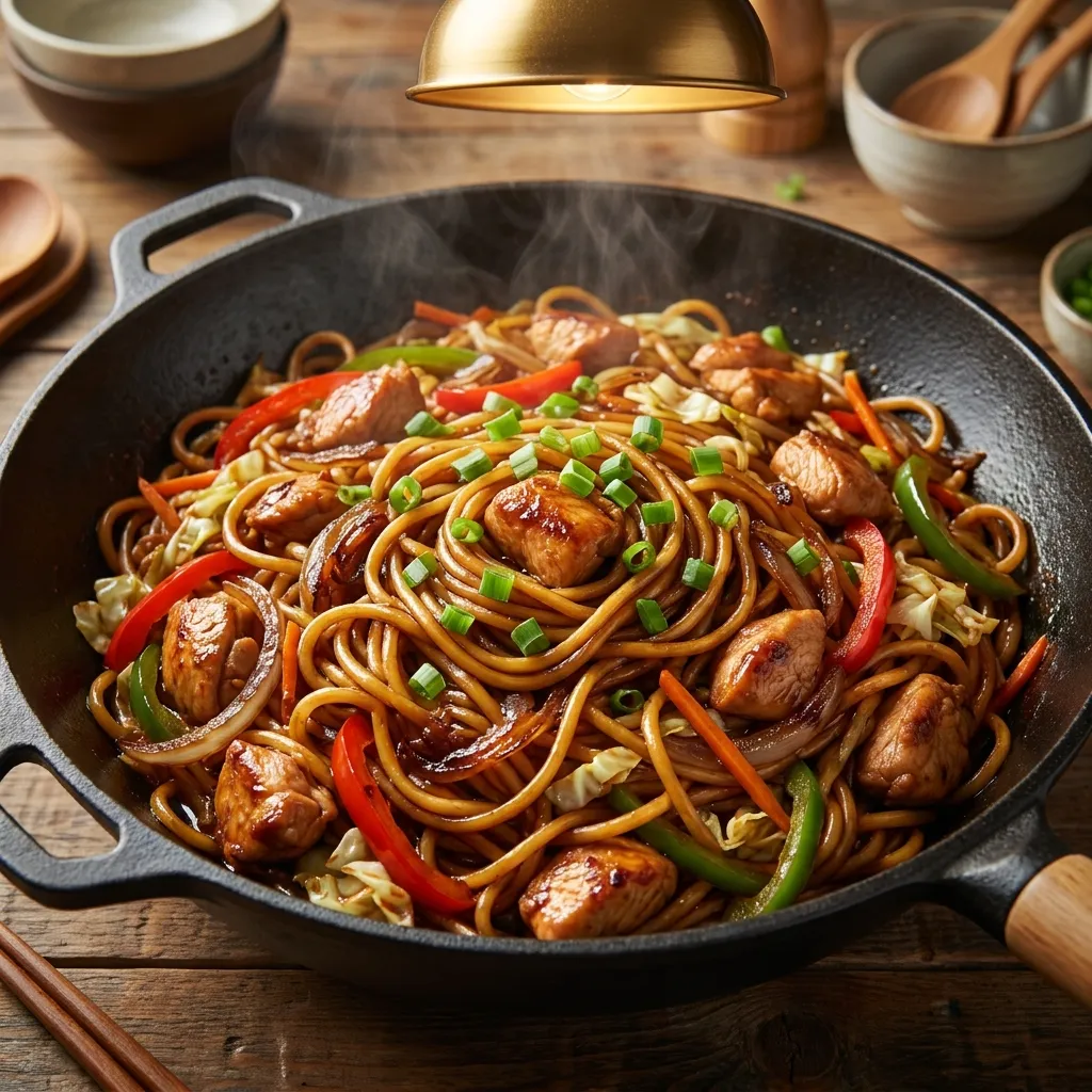 One Pan Chicken Noodles