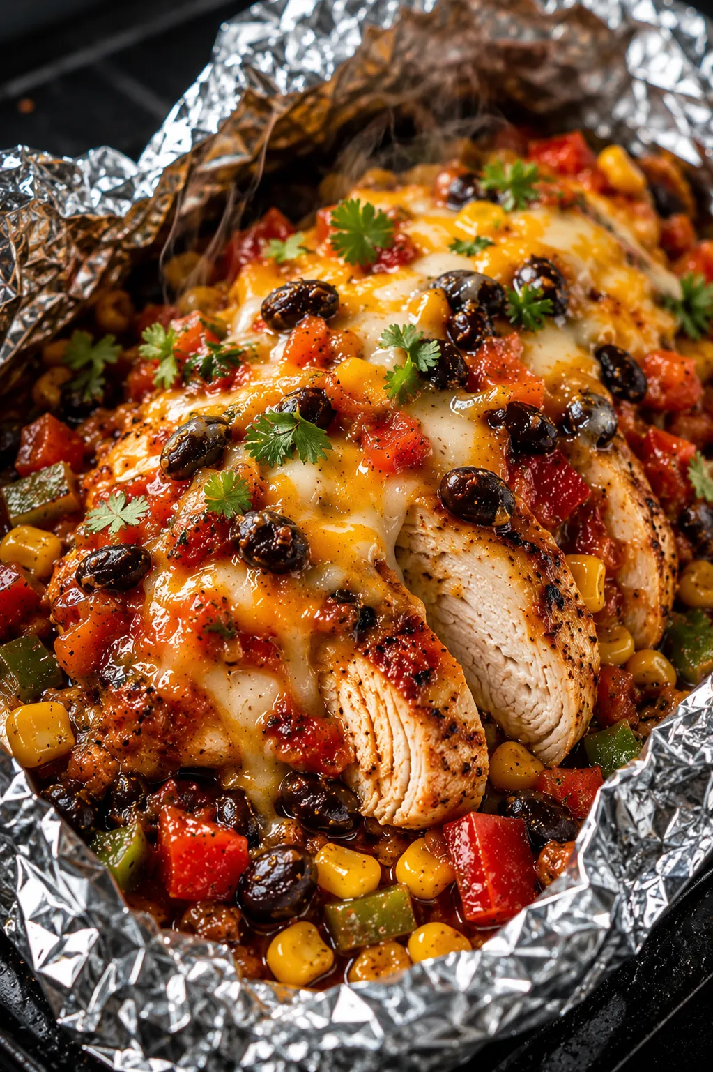 Santa Fe Chicken Foil Packets