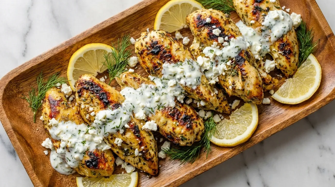Zesty Lemon and Herb Greek Chicken Tenders