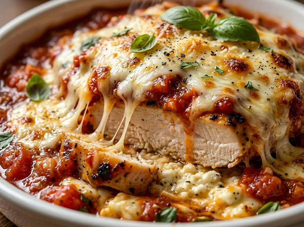 High Protein Chicken Parm Cottage Cheese Bowl