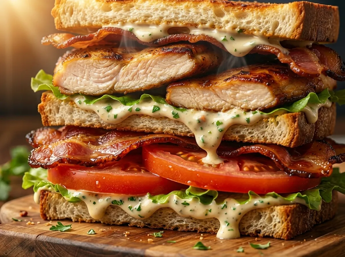 Loaded Chicken Club Sandwich
