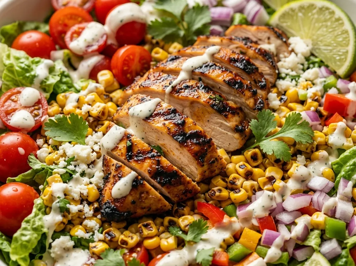 High Protein Chicken Street Corn Salad