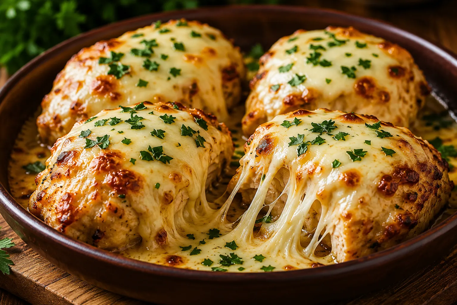 Melted Mozzarella & Ranch Chicken Bombs