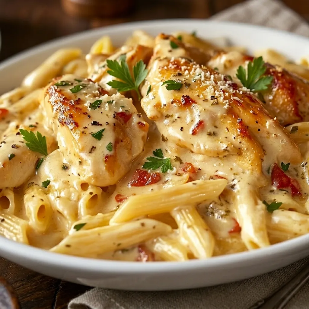 Creamy Chicken Bacon Ranch Penne
