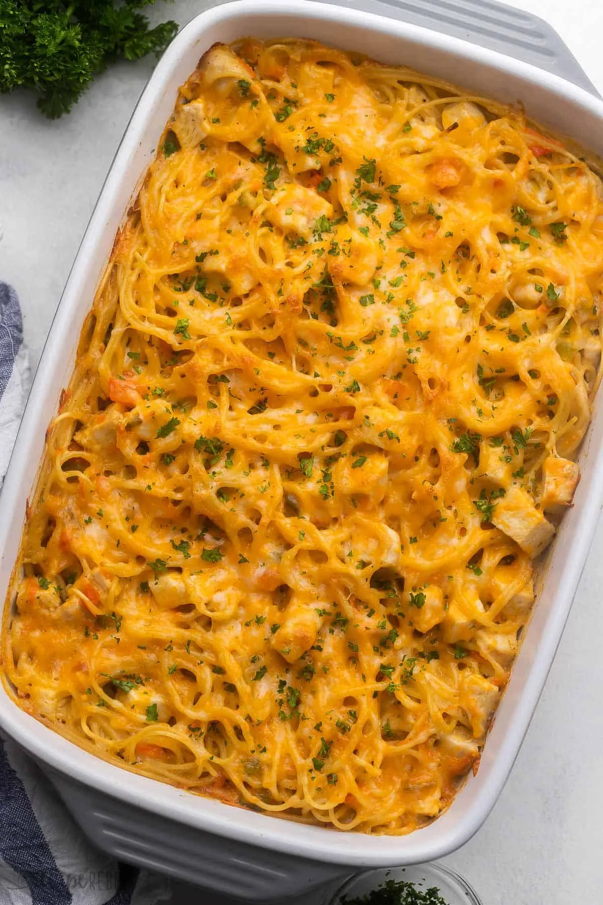 Creamy Chicken Spaghetti Bake