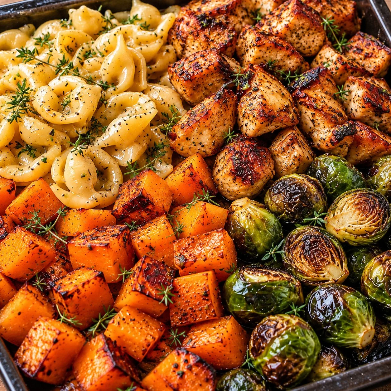 Autumn Chicken Dinner with Roasted Vegetables