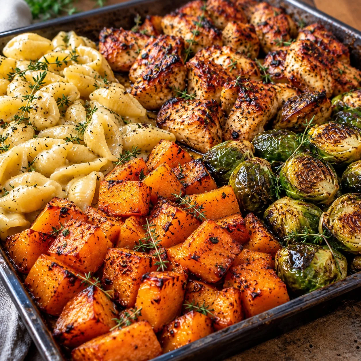 Autumn Chicken Dinner with Roasted Vegetables