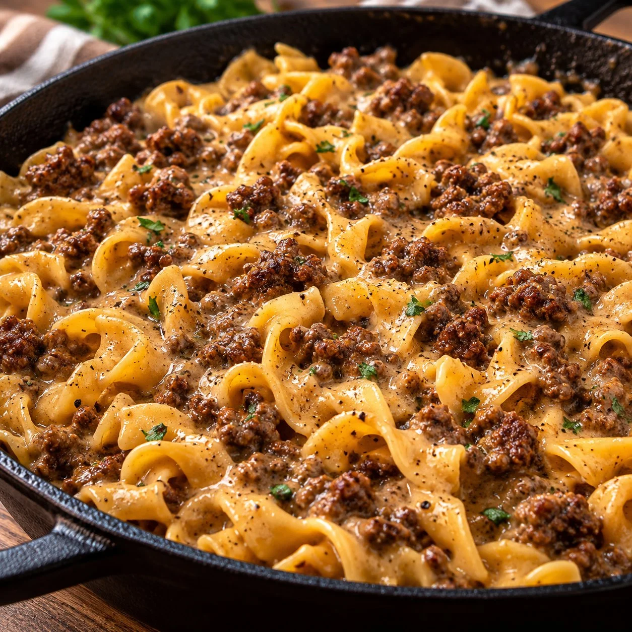 One-Pan Beef & Noodles Recipe