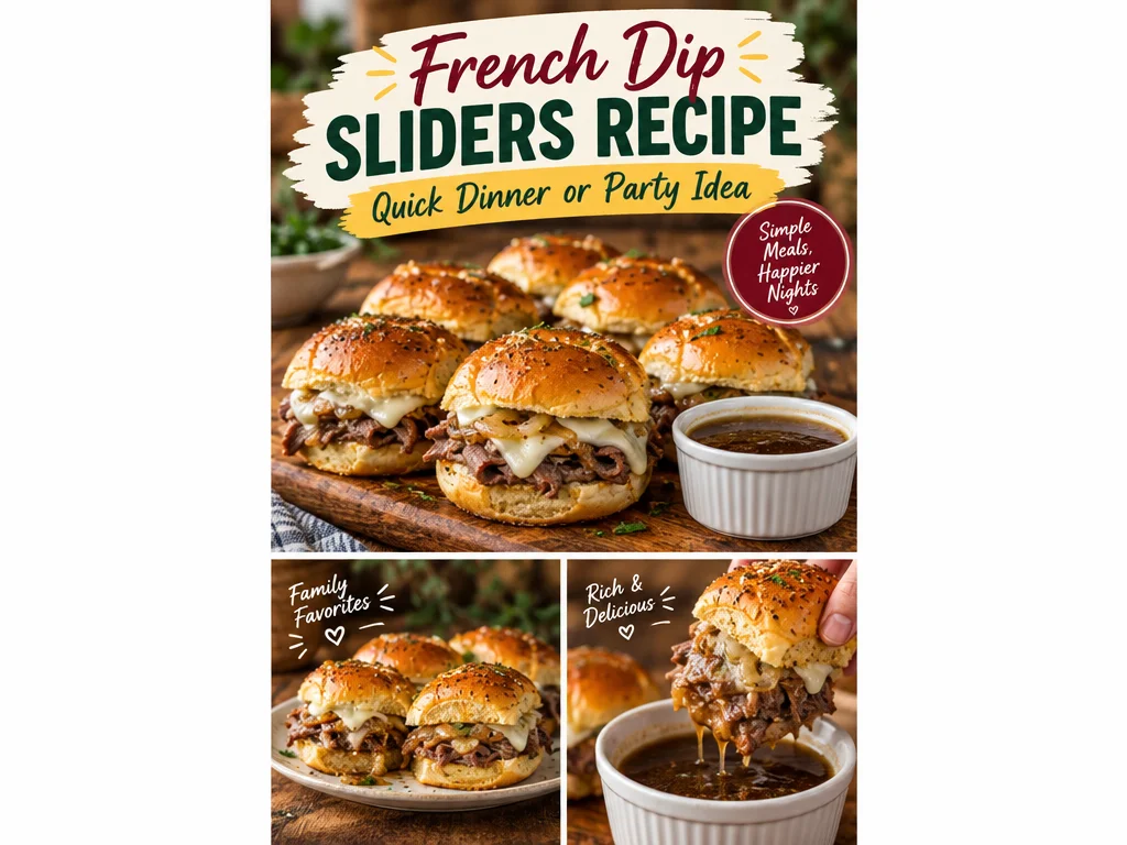 French Dip Sliders Recipe: Quick Dinner or Party Idea