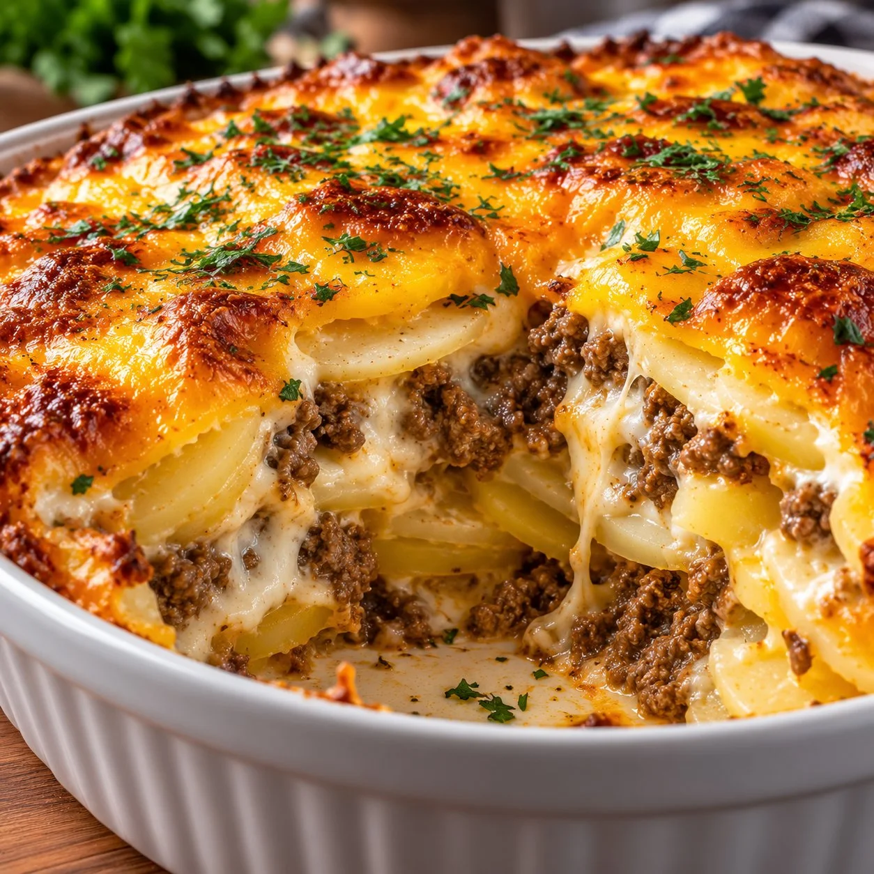Hamburger Potato Casserole