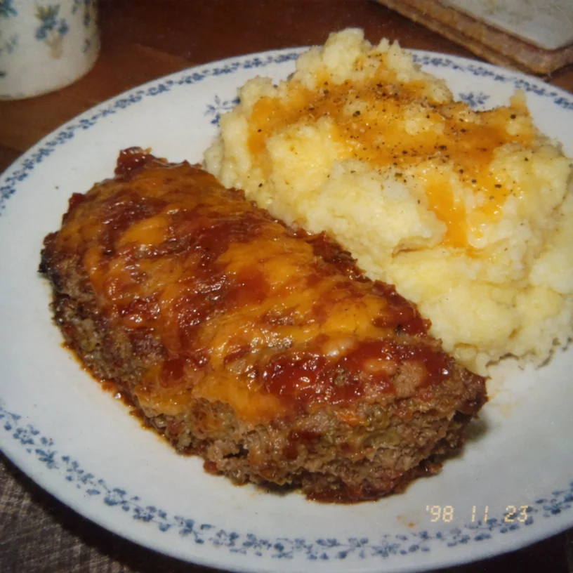 Meatloaf with Mashed Potatoes and Cheese Recipe