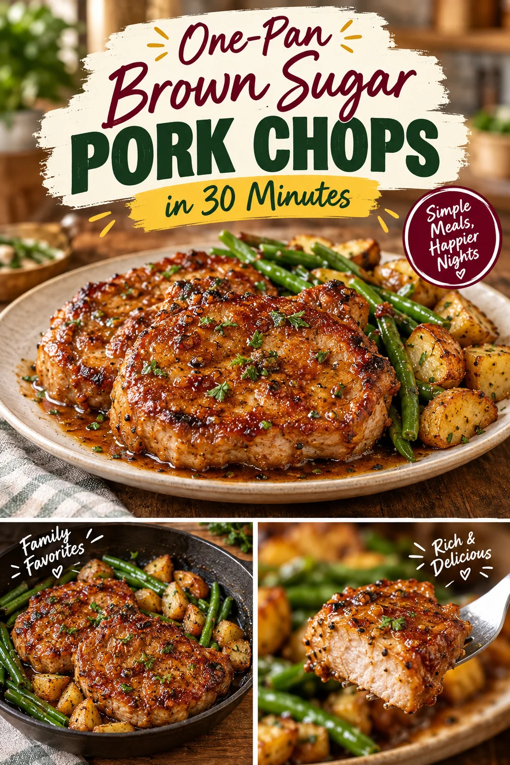 One-Pan Brown Sugar Pork Chops in 30 Minutes