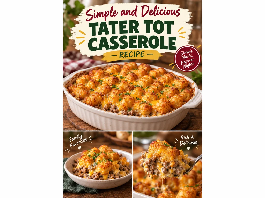 Simple and Delicious Tater Tot Casserole Recipe
