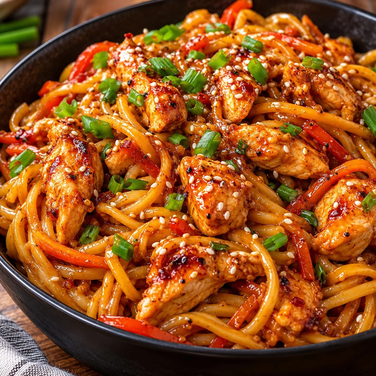 Sriracha Chicken Noodles