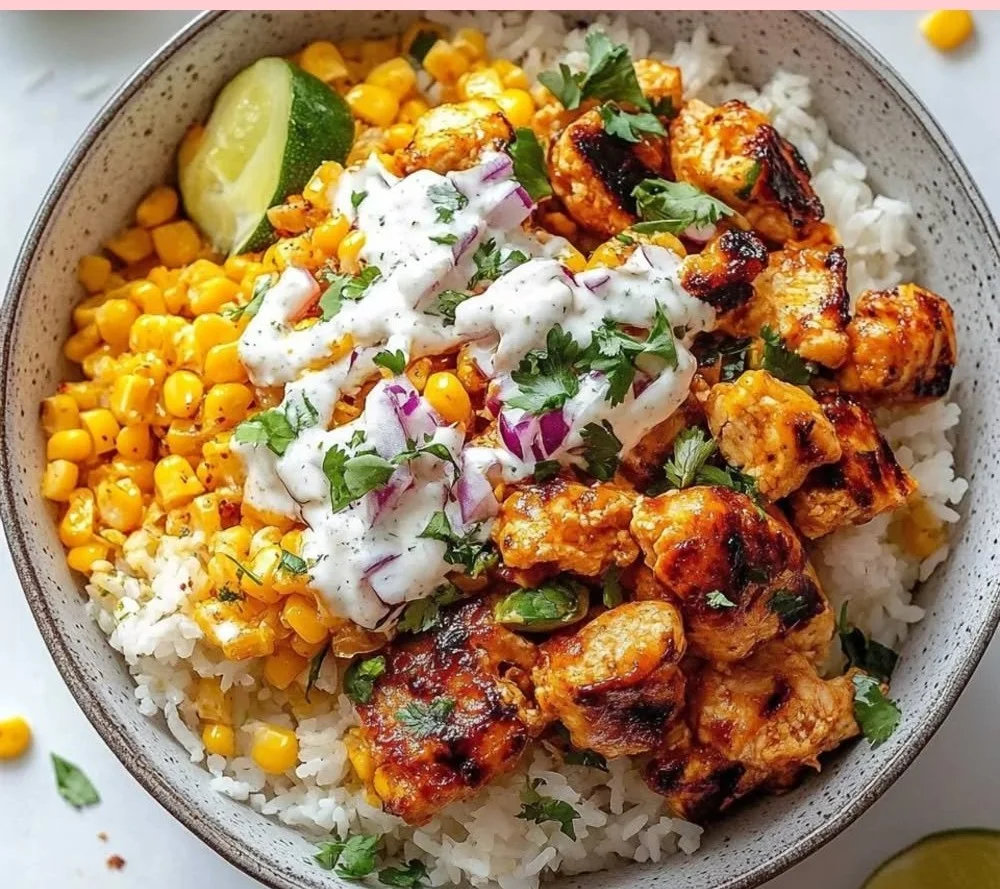 Street Corn Chicken Rice Bowl Creating a Tasty Weeknight Dinner